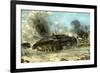 German Tank in Action on the Russian Front, World War II, 1942-1943-null-Framed Giclee Print