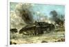 German Tank in Action on the Russian Front, World War II, 1942-1943-null-Framed Giclee Print