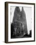 German Tank in Front of Cathedral-Harold Spiegman-Framed Photographic Print