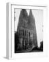 German Tank in Front of Cathedral-Harold Spiegman-Framed Photographic Print