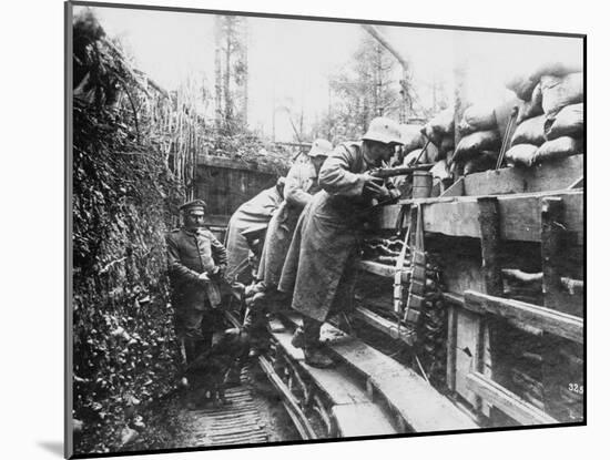 German Trenches During World War I on the Western Front-Robert Hunt-Mounted Photographic Print