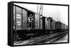 German Troops Arriving by Train, Paris, August 1940-null-Framed Stretched Canvas