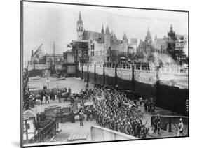 German Troops Arriving in Auvers During World War I-Robert Hunt-Mounted Photographic Print