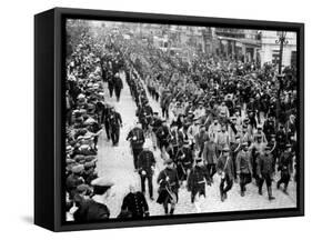 German Troops as Prisoners in Antwerp, Belgium, First World War, 1914-null-Framed Stretched Canvas