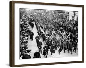 German Troops as Prisoners in Antwerp, Belgium, First World War, 1914-null-Framed Giclee Print