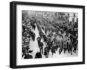 German Troops as Prisoners in Antwerp, Belgium, First World War, 1914-null-Framed Giclee Print