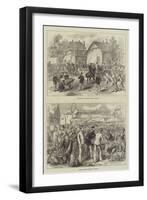 German Troops at Rheims-null-Framed Giclee Print