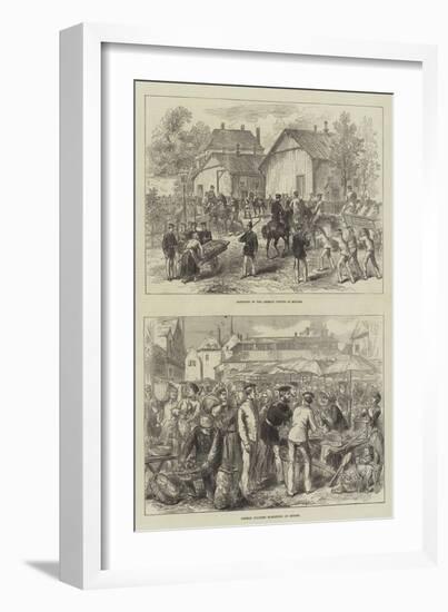 German Troops at Rheims-null-Framed Giclee Print