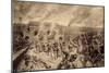 German Troops Attacking the Porte Du Douai in Lille on 12 October 1914-null-Mounted Giclee Print