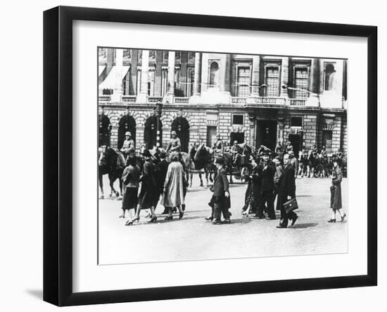 German Troops in Occupied Paris, June 1940-null-Framed Photographic Print