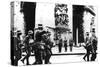 German Troops Marching Past the Arc De Triomphe, Paris, 14 June 1940-null-Stretched Canvas