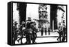 German Troops Marching Past the Arc De Triomphe, Paris, 14 June 1940-null-Framed Stretched Canvas