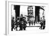 German Troops Marching Past the Arc De Triomphe, Paris, 14 June 1940-null-Framed Photographic Print
