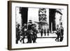 German Troops Marching Past the Arc De Triomphe, Paris, 14 June 1940-null-Framed Photographic Print