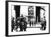 German Troops Marching Past the Arc De Triomphe, Paris, 14 June 1940-null-Framed Photographic Print