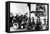 German Troops Marching Past the Arc De Triomphe, Paris, June 1940-null-Framed Stretched Canvas