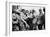 German Troops Stopping for Midday Rations on the Way to Brussels, First World War, 1914-null-Framed Giclee Print