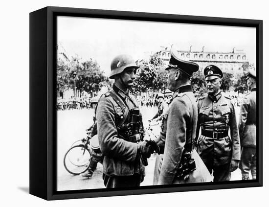 German Victory Parade after the Capture of Paris, June 1940-null-Framed Stretched Canvas