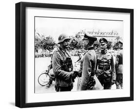 German Victory Parade after the Capture of Paris, June 1940-null-Framed Giclee Print