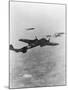 German War Planes Flying Together-null-Mounted Photographic Print