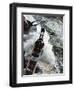 German Warship Battling the Atlantic Seas, 1942-null-Framed Giclee Print