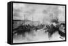 German Warships-null-Framed Stretched Canvas