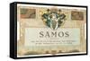 German Wine Label-null-Framed Stretched Canvas