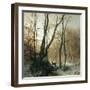 German winter, 1869-Bruno Andreas Liljefors-Framed Giclee Print