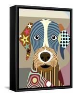 German Wirehaired Pointer-Lanre Adefioye-Framed Stretched Canvas