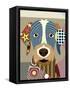 German Wirehaired Pointer-Lanre Adefioye-Framed Stretched Canvas