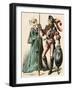 German Woman and a Man Wearing Armor of the Early 1500s-null-Framed Giclee Print