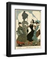 German Women as Seen by the French-Gerda Wegener-Framed Art Print