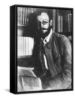 German Writer Herman Hesse in 1909, German-Swiss Writer and Poet-null-Framed Stretched Canvas