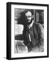 German Writer Herman Hesse in 1909, German-Swiss Writer and Poet-null-Framed Photo