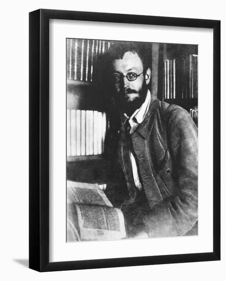 German Writer Herman Hesse in 1909, German-Swiss Writer and Poet-null-Framed Photo