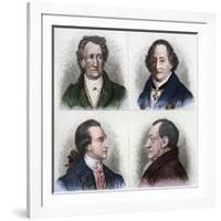 German Writer Johan Wolfgang Goethe-Stefano Bianchetti-Framed Giclee Print