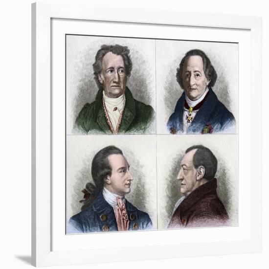 German Writer Johan Wolfgang Goethe-Stefano Bianchetti-Framed Giclee Print