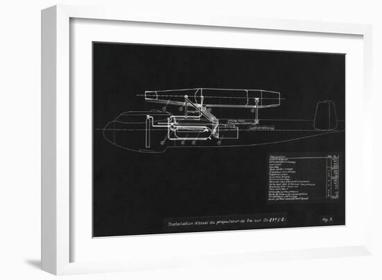 German WWII Ramjet Bomber Blueprint-Detlev Van Ravenswaay-Framed Photographic Print