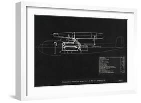 German WWII Ramjet Bomber Blueprint-Detlev Van Ravenswaay-Framed Photographic Print