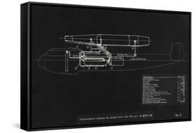 German WWII Ramjet Bomber Blueprint-Detlev Van Ravenswaay-Framed Stretched Canvas