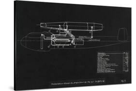 German WWII Ramjet Bomber Blueprint-Detlev Van Ravenswaay-Stretched Canvas