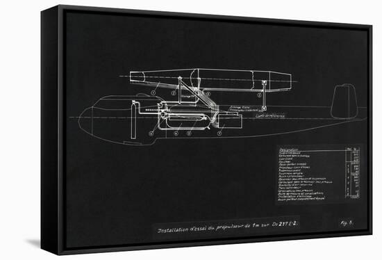 German WWII Ramjet Bomber Blueprint-Detlev Van Ravenswaay-Framed Stretched Canvas