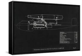 German WWII Ramjet Bomber Blueprint-Detlev Van Ravenswaay-Framed Stretched Canvas