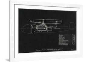 German WWII Ramjet Bomber Blueprint-Detlev Van Ravenswaay-Framed Photographic Print