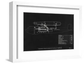 German WWII Ramjet Bomber Blueprint-Detlev Van Ravenswaay-Framed Photographic Print