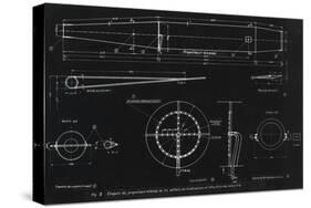German WWII Ramjet Engine Blueprint-Detlev Van Ravenswaay-Stretched Canvas