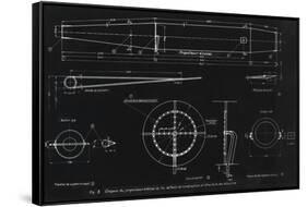 German WWII Ramjet Engine Blueprint-Detlev Van Ravenswaay-Framed Stretched Canvas