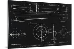 German WWII Ramjet Engine Blueprint-Detlev Van Ravenswaay-Stretched Canvas