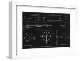 German WWII Ramjet Engine Blueprint-Detlev Van Ravenswaay-Framed Photographic Print