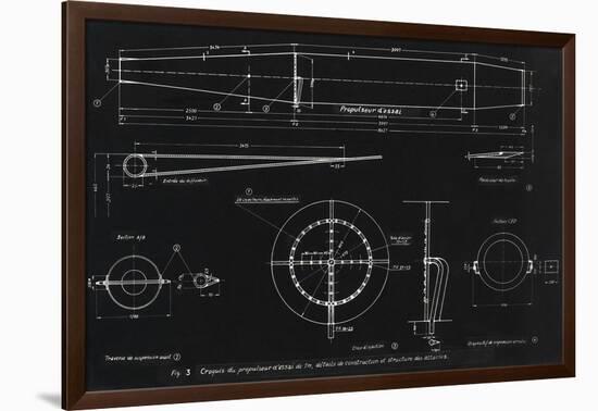 German WWII Ramjet Engine Blueprint-Detlev Van Ravenswaay-Framed Photographic Print